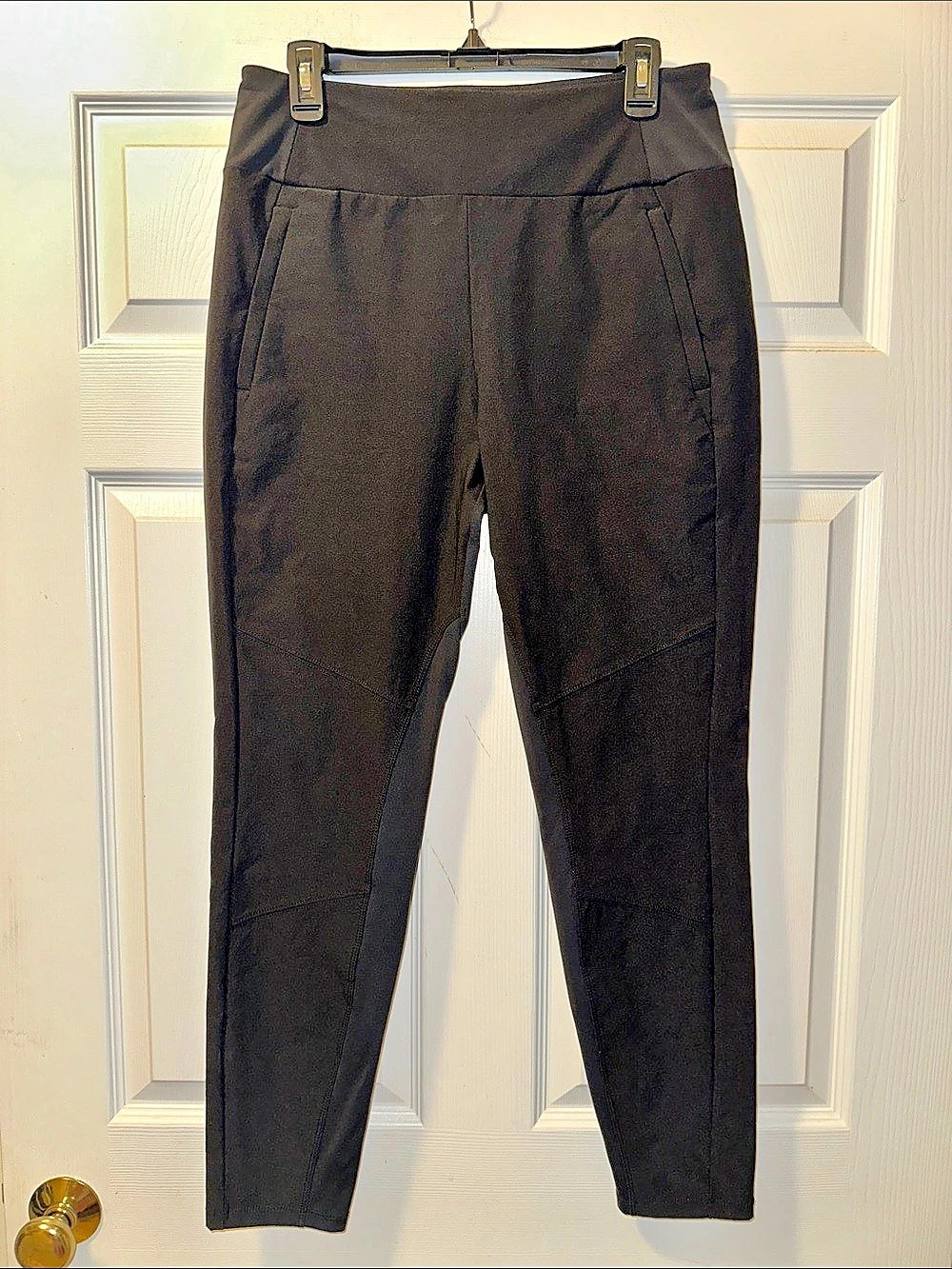 Athleta Headlands Hybrid Trek Tight Black Athletic Leggings - Size 14